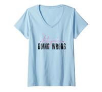 Femme Citation « I Love You But You're Annoying » T-Shirt avec Col en V