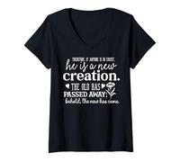 Femme Citation inspirante sur la Nouvelle création T-Shirt avec Col en V