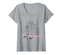 Femme Citation The Breakfast Club Screwfall Out All The Time T-Shirt avec Col en V