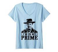 Femme Citation Wild West Gunslinger - I'm in My Prime T-Shirt avec Col en V