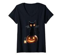 Femme Citrouille d'halloween Life is Really Good pour Hommes, Femmes, Enfants T-Shirt avec Col en V