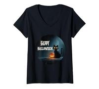Femme Citrouille d'halloween Life is Really Good pour Hommes, Femmes, Enfants T-Shirt avec Col en V