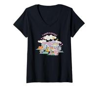 Femme Classic I Want A Pony Coquillage de Coton Candy & Co T-Shirt avec Col en V