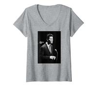 Femme Cliff Richard avec The Shadows Live Royal Command 1962 T-Shirt avec Col en V