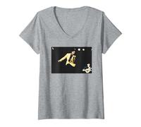 Femme Cliff Richard Live Access All Areas Tour Wembley 1992 T-Shirt avec Col en V