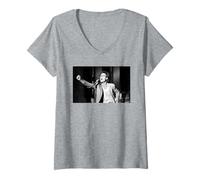 Femme Cliff Richard Live Montreux Golden Rose Pop Festival 1984 T-Shirt avec Col en V