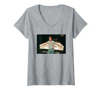 Femme Cliff Richard : The Hit List Tour, Miss You Nights 1994 T-Shirt avec Col en V