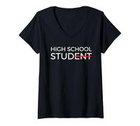 Femme Clou de lycée drôle lycée T-Shirt avec Col en V