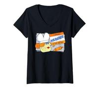 Femme Clue Cup of Tea T-Shirt avec Col en V