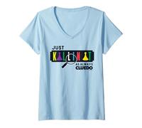 Femme Cluedo Just Killin It As Always T-Shirt avec Col en V