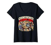 Femme Coïncidence, Je ne Pense Pas Que ce Soit drôle Enquêteur sur T-Shirt avec Col en V