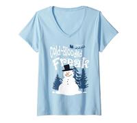 Femme Cold-Blooded Freak East Side 716 Buffalo Winter Funk Pride T-Shirt avec Col en V
