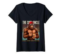 Femme Collations mythiques légendaires The Cool Oncle T-Shirt avec Col en V