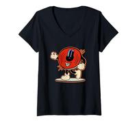 Femme Collecteur de musique en vinyle I Have It On T-Shirt avec Col en V