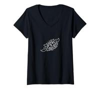 Femme Collision Galactique d'étoiles T-Shirt avec Col en V