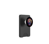 Femme colorée. Cheveux Sauvages, Beaucoup de Couleurs, Arc-en-Ciel Prisme PopSockets PopWallet pour MagSafe