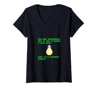Femme Combien de programmeurs prennent pour Changer la Blague du codeur d'ampoule T-Shirt avec Col en V