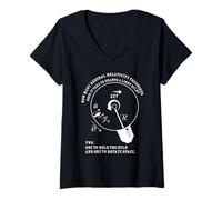 Femme Combien de théoriciens de la relativité générale faut-il T-Shirt avec Col en V