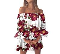 Femme Combishorts éTé sans Bretelles Bandeau Combi-Short Mode Fleurie Imprimée Combinaison Taille Haute Playsuit Rompers D'été Grande Taille Casual Pantalons Courts