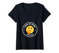 Femme Come SE Fosse ANTANI SUPERCAZZOLA T-Shirt avec Col en V
