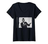 Femme Comédie Legend Tommy Cooper Magic Prop Comedian 1975 T-Shirt avec Col en V