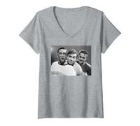 Femme Comédie Trio Harry Enfield Paul Whitehouse & Charlie Higson T-Shirt avec Col en V