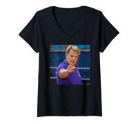 Femme Comédien Debout Eddie Izzard par Dick Barnatt T-Shirt avec Col en V
