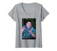 Femme Comédien Peter Kay Phoenix Nights Car Share Acteur T-Shirt avec Col en V