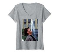 Femme Comédien Russ Abbot Last of The Summer Wine 1989 T-Shirt avec Col en V