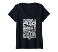 Femme Coming to America Randy Watson Poster T-Shirt avec Col en V