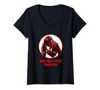 Femme Comment l'e-Mail m'a trouvé Mothman T-Shirt avec Col en V