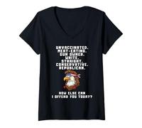 Femme Comment Pourrais-Je Encore Te Vexer Aujourdhui T-Shirt avec Col en V