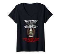 Femme Comment Pourrais-Je Encore Te Vexer Aujourdhui T-Shirt avec Col en V