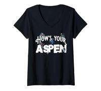 Femme Comment va votre Aspen T-Shirt avec Col en V
