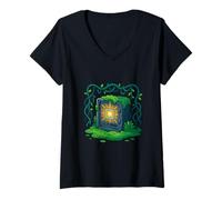 Femme Concept de Nature numérique caché T-Shirt avec Col en V