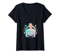 Femme Conception de Soutien à la Sensibilisation à la fierté du langage Vocal T-Shirt avec Col en V