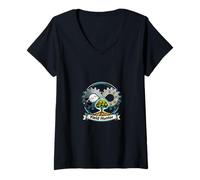 Femme Conception des revenus passifs du marché boursier Yield Hunter T-Shirt avec Col en V