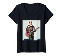 Femme Concert Big Noise de Kelly Jones Stereophonics à Cardiff T-Shirt avec Col en V