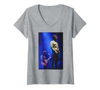 Femme Concert de Liam et Noel Gallagher Oasis Noise & Confusion T-Shirt avec Col en V