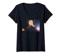Femme Concert de Tom Jones Live Simple Truth 1991 T-Shirt avec Col en V
