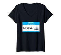Femme Concert estival de Captain Yacht Rock, fan de Smooth Light Jazz Rock T-Shirt avec Col en V