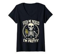 Femme Concombre cornichon - Cornichons - Pour les amateurs de cornichons T-Shirt avec Col en V