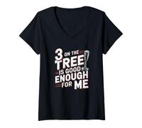 Femme Conduite Classique Trois Vitesses Citation T-Shirt avec Col en V