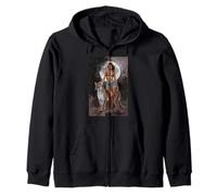 Femme confiante avec Cougar Moonlight Sweat à Capuche