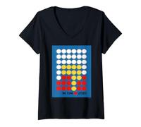Femme Connect 4 T-Shirt avec Col en V