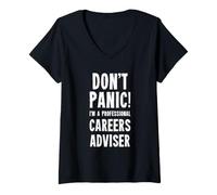 Femme Conseiller en carrières T-Shirt avec Col en V