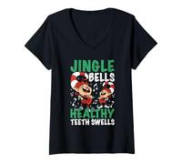 Femme Construire des rêves et répandre la Joie de Noël | Carpenter T-Shirt avec Col en V