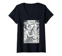 Femme Contes comiques drôles de Papa pêcheur de The Tackle Box Fisherman T-Shirt avec Col en V
