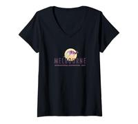 Femme Convention internationale JW 2019 de Melbourne en Australie T-Shirt avec Col en V