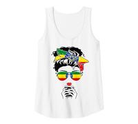 Femme Cool Ethiopian Coffee Mama Mom Girl Aunt Ethiopie Flag Print Débardeur